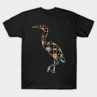 Floral crane T-Shirt